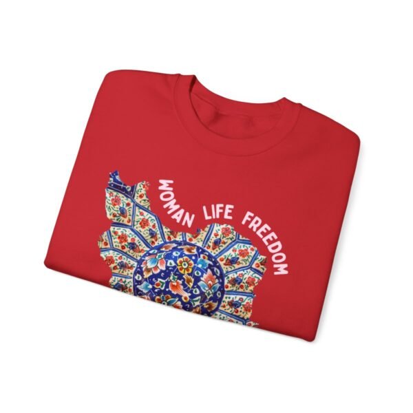 Woman Life Freedom | Persian Art Red Sweatshirt - Image 17