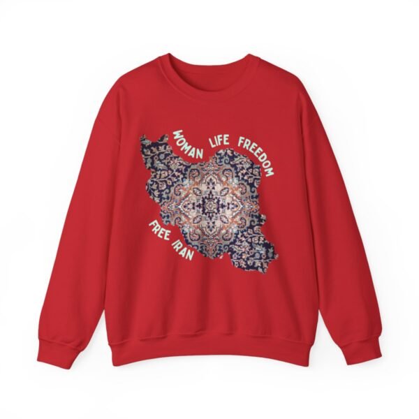 Woman Life Freedom | Persian Rug Green Sweatshirt - Image 16