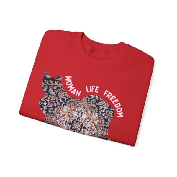 Woman Life Freedom | Persian Rug Red Sweatshirt - Image 17