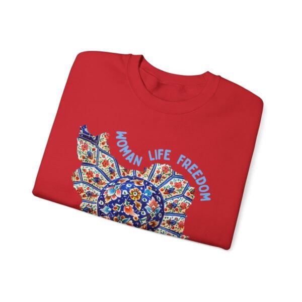 Woman Life Freedom | Persian Art Blue Sweatshirt - Image 17