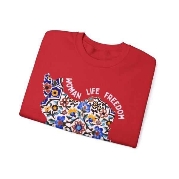 Woman Life Freedom Movement | Persian Tiles Red Sweatshirt - Image 17