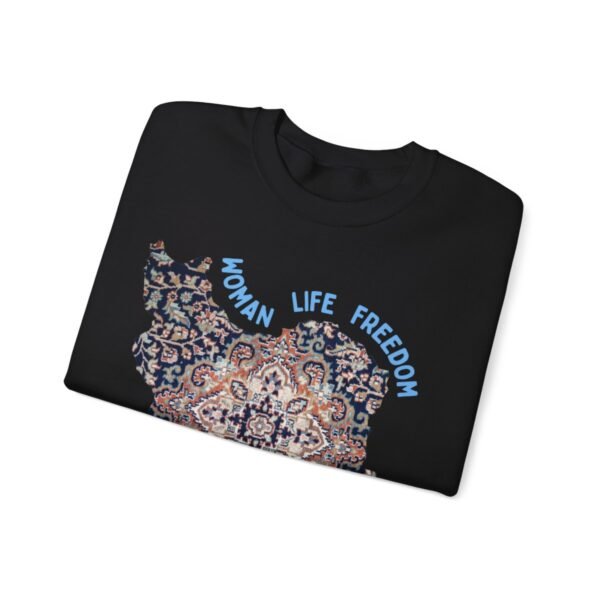 Woman Life Freedom | Persian Rug Blue Sweatshirt - Image 2