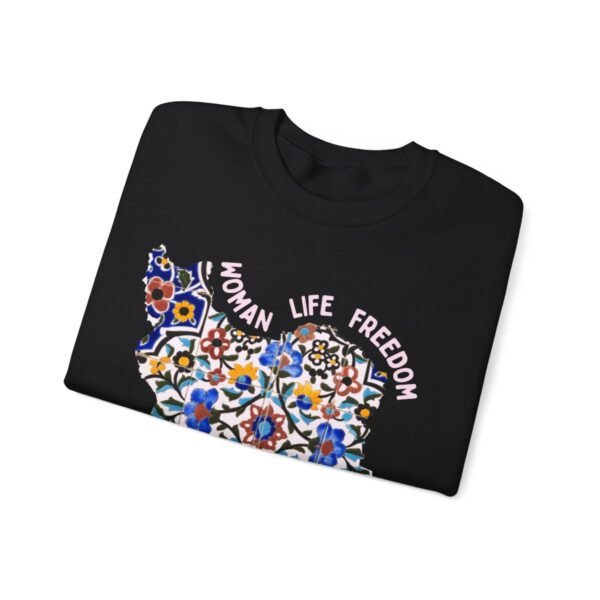 Woman Life Freedom Movement | Persian Tiles Red Sweatshirt - Image 2