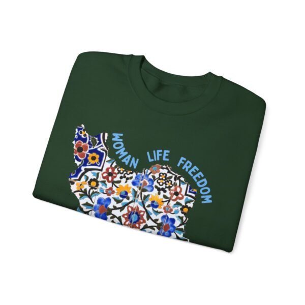 Woman Life Freedom Movement | Persian Tiles Blue Sweatshirt - Image 5