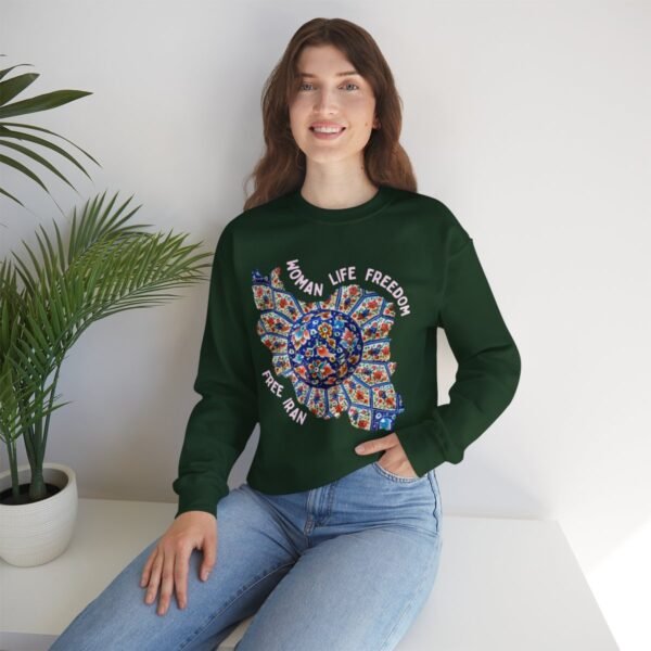 Woman Life Freedom | Persian Art Red Sweatshirt - Image 6