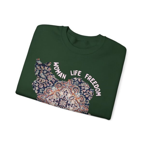 Woman Life Freedom | Persian Rug Red Sweatshirt - Image 5