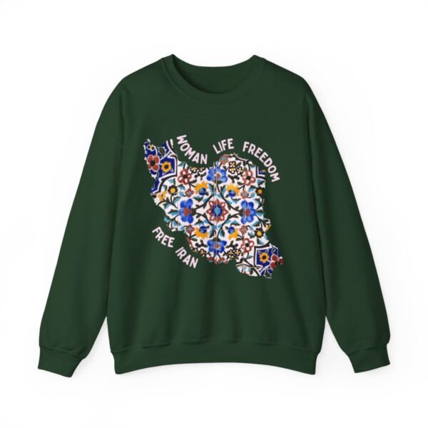 Woman Life Freedom Movement | Persian Tiles Red Sweatshirt - Image 4