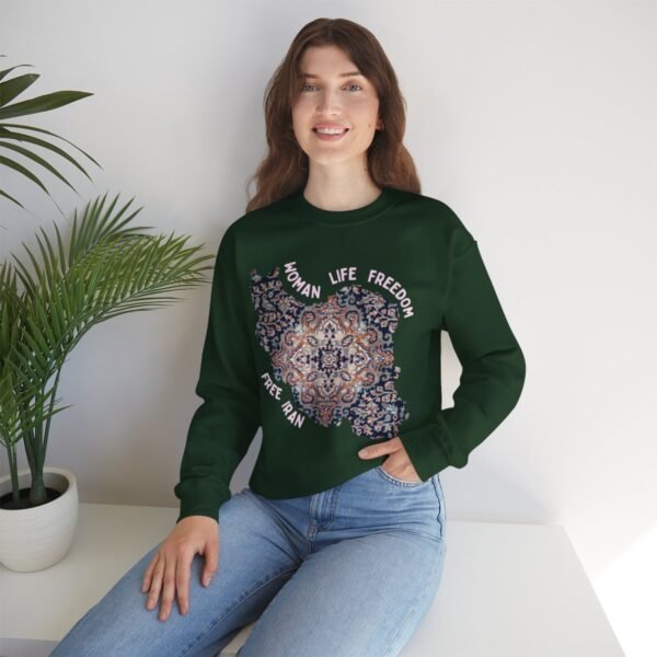 Woman Life Freedom | Persian Rug Red Sweatshirt - Image 6