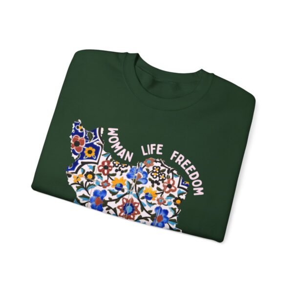 Woman Life Freedom Movement | Persian Tiles Red Sweatshirt - Image 5