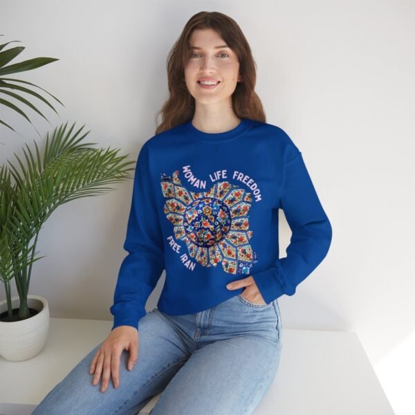 Woman Life Freedom | Persian Art Red Sweatshirt - Image 12