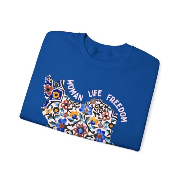 Woman Life Freedom Movement | Persian Tiles Red Sweatshirt - Image 11