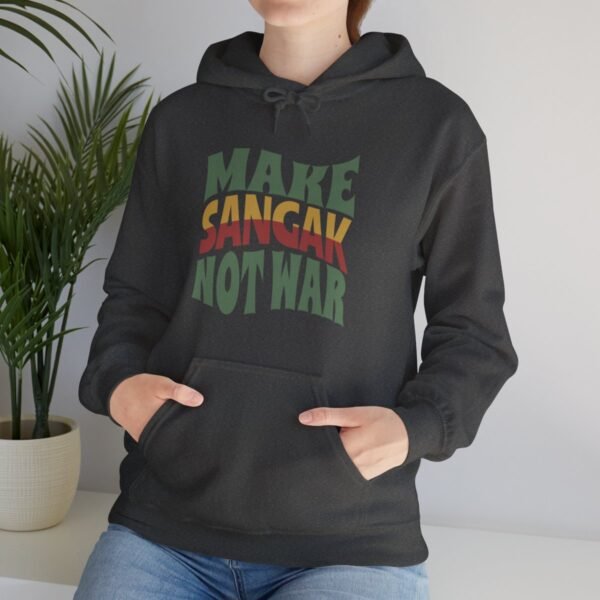 Make Sangak Not War | Persian Pebble Bread Hoodie - Image 9