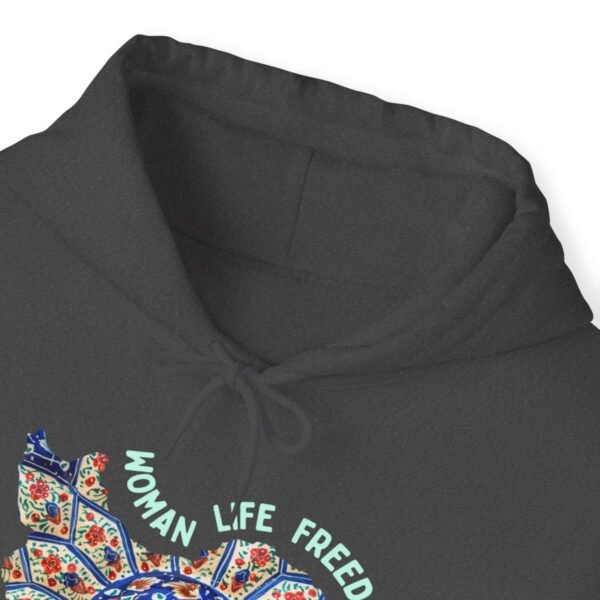 Woman Life Freedom | Persian Art Green Hoodie - Image 12