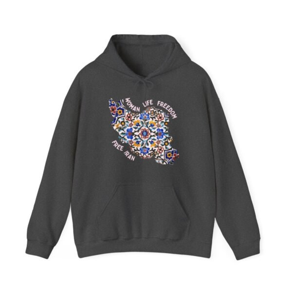 Woman Life Freedom Movement | Persian Tiles Red Hoodie - Image 11