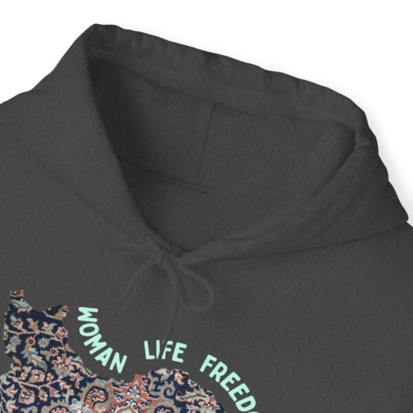 Woman Life Freedom | Persian Rug Green Hoodie - Image 12