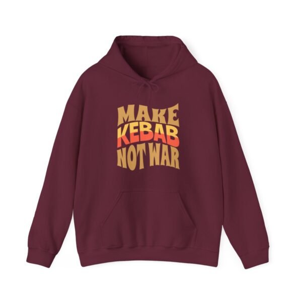 Make Kebab Not War | Funny Persian Gift Hoodie - Image 4