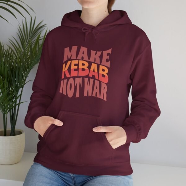 Make Kebab Not War | Kebab Lover Gift Hoodie - Image 6
