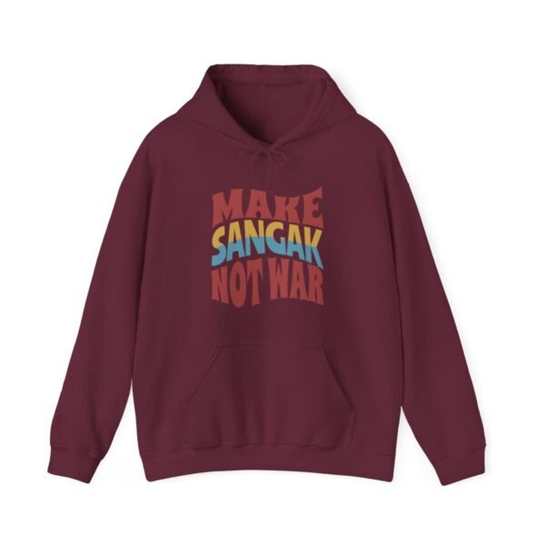 Make Sangak Not War | Persian Flatbread Hoodie - Image 4