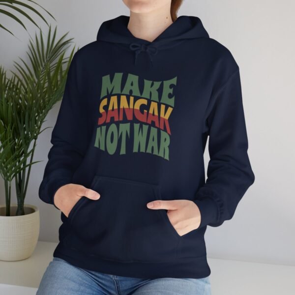 Make Sangak Not War | Persian Pebble Bread Hoodie - Image 12