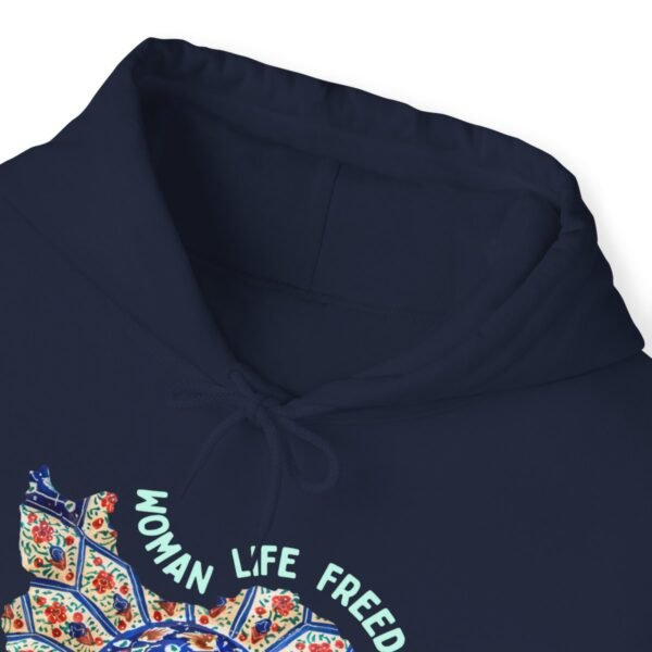 Woman Life Freedom | Persian Art Green Hoodie - Image 15