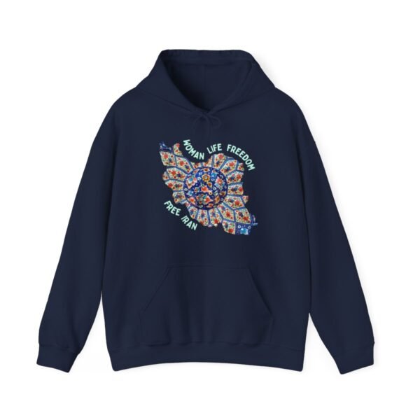 Woman Life Freedom | Persian Art Green Hoodie - Image 14