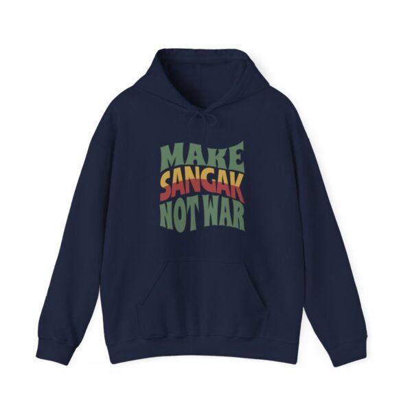 Make Sangak Not War | Persian Pebble Bread Hoodie - Image 10