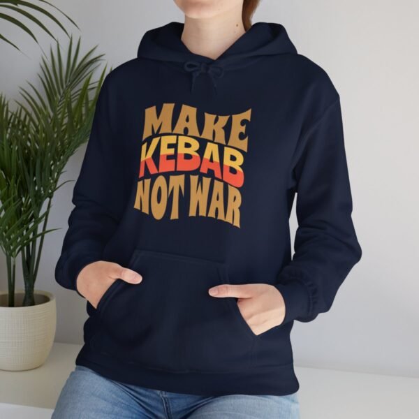 Make Kebab Not War | Funny Persian Gift Hoodie - Image 12