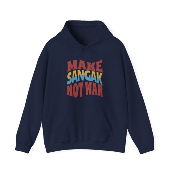 Make Sangak Not War | Persian Flatbread Hoodie - Image 10