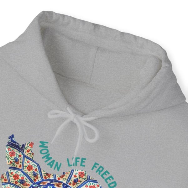 Woman Life Freedom | Persian Art Green Hoodie - Image 9