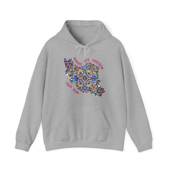 Woman Life Freedom Movement | Persian Tiles Red Hoodie - Image 8