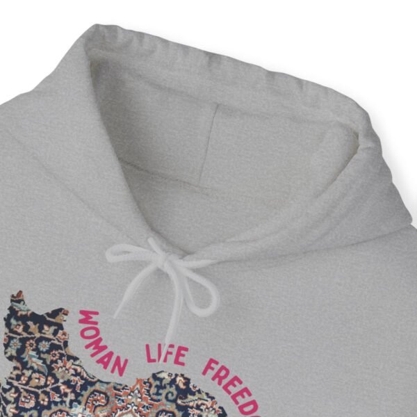 Woman Life Freedom | Persian Rug Red Hoodie - Image 9