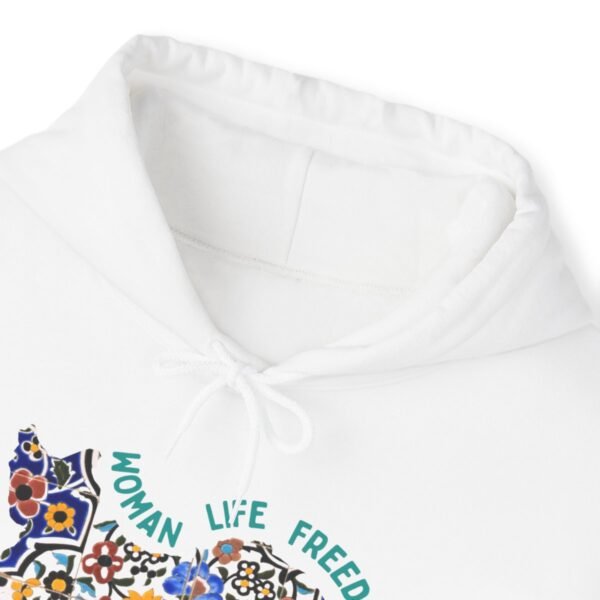 Woman Life Freedom Movement | Persian Tiles Green Hoodie - Image 3