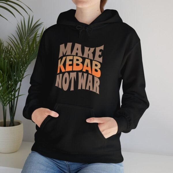 Make Kebab Not War | Kabab Koobideh Hoodie - Image 3