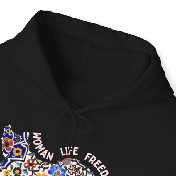 Woman Life Freedom Movement | Persian Tiles Red Hoodie - Image 6