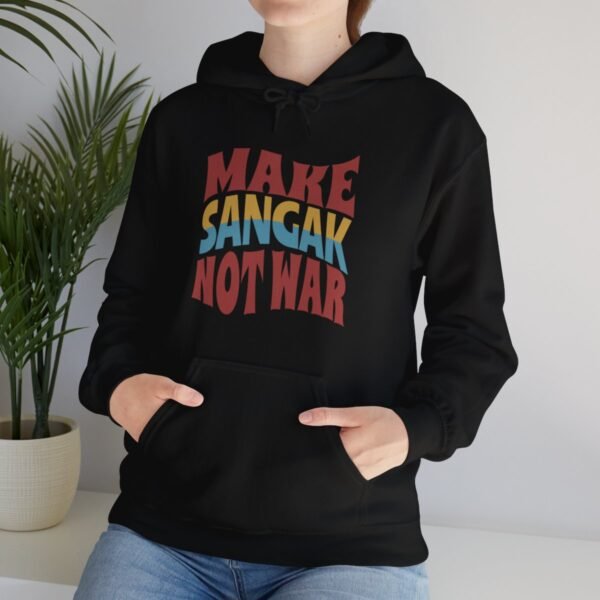 Make Sangak Not War | Persian Flatbread Hoodie - Image 3