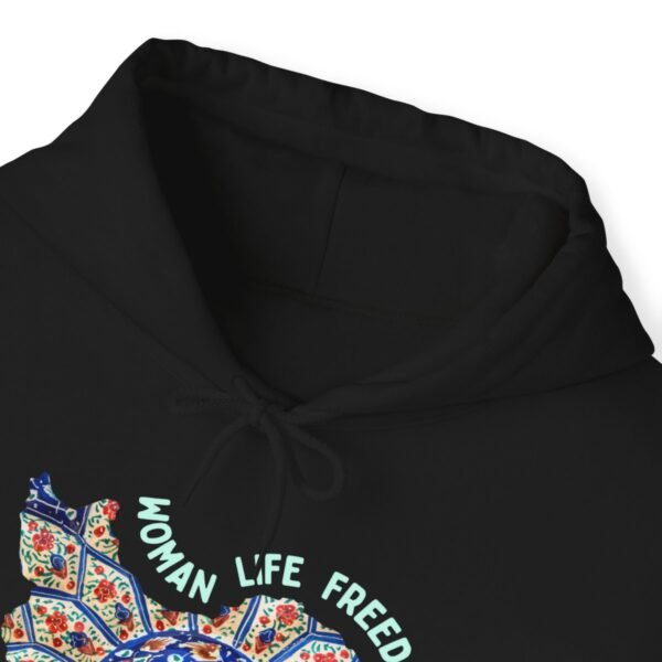 Woman Life Freedom | Persian Art Green Hoodie - Image 6