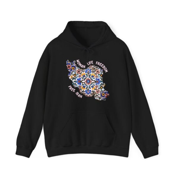 Woman Life Freedom Movement | Persian Tiles Red Hoodie - Image 5