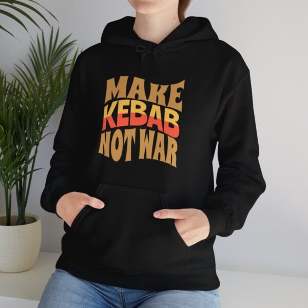 Make Kebab Not War | Funny Persian Gift Hoodie - Image 3
