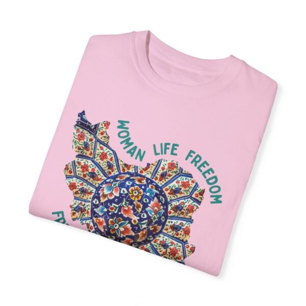 Woman Life Freedom | Persian Art Green Cute T-Shirt - Image 14
