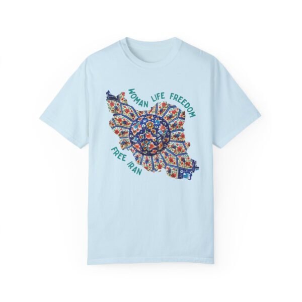 Woman Life Freedom | Persian Art Green Cute T-Shirt - Image 7