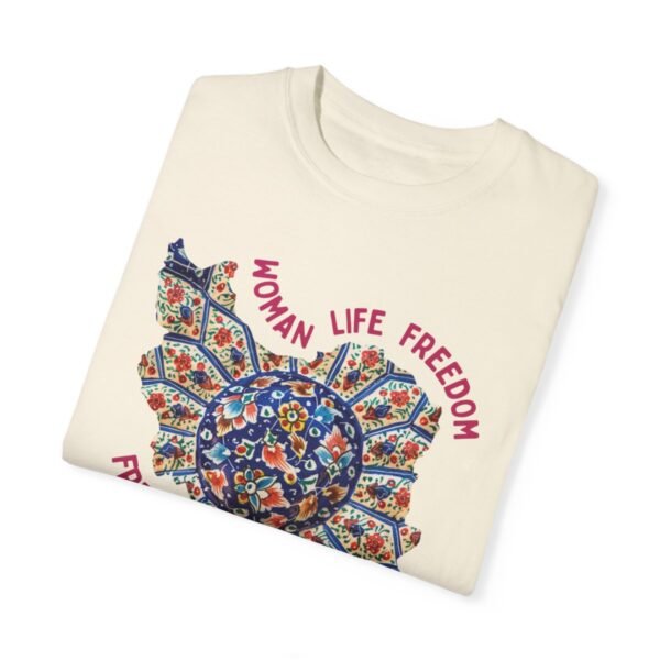 Woman Life Freedom | Persian Art Red Cute T-Shirt - Image 5