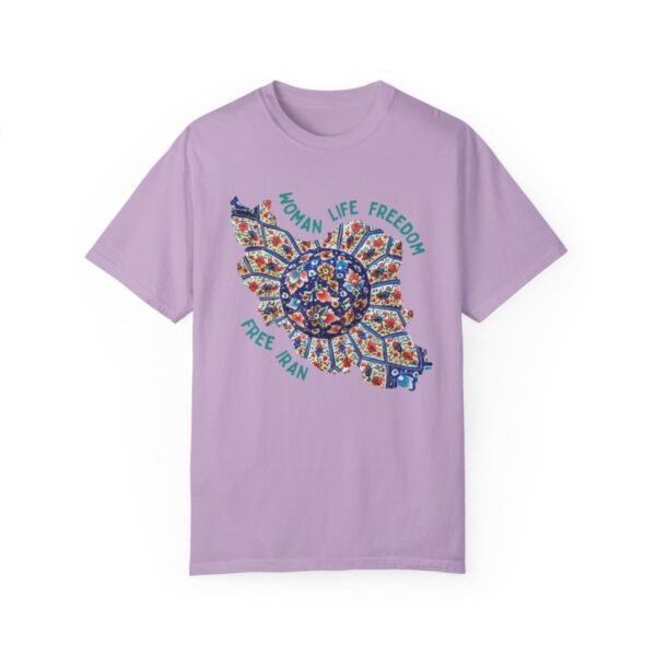 Woman Life Freedom | Persian Art Green Cute T-Shirt - Image 10