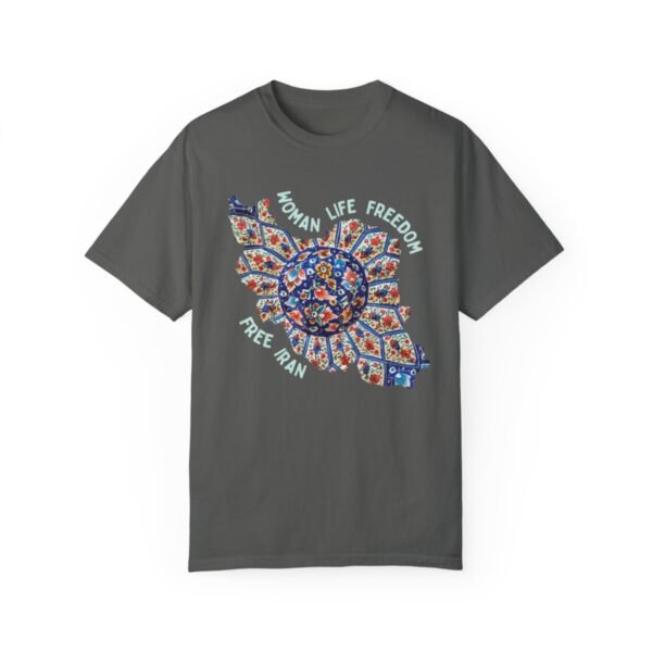Woman Life Freedom | Persian Art Green Chic T-Shirt - Image 4