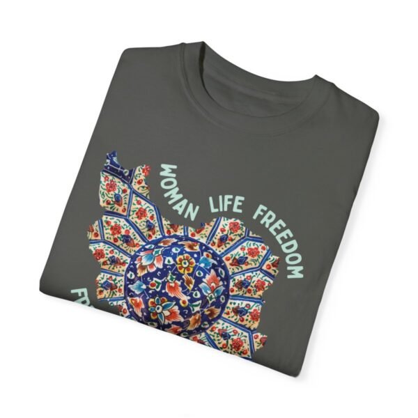 Woman Life Freedom | Persian Art Green Chic T-Shirt - Image 5