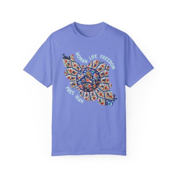 Woman Life Freedom | Persian Art Green Retro T-Shirt - Image 10
