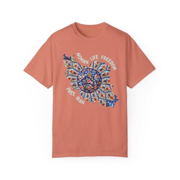 Woman Life Freedom | Persian Art Green Retro T-Shirt - Image 4