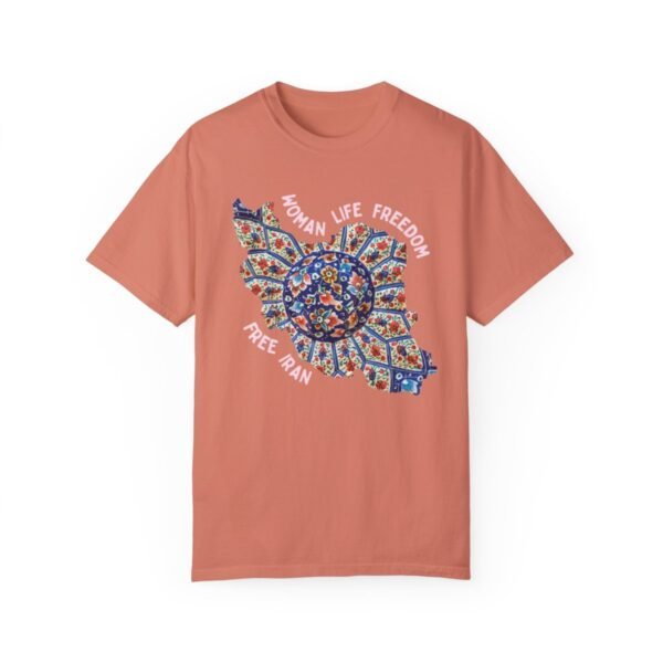 Woman Life Freedom | Persian Art Red Retro T-Shirt - Image 4
