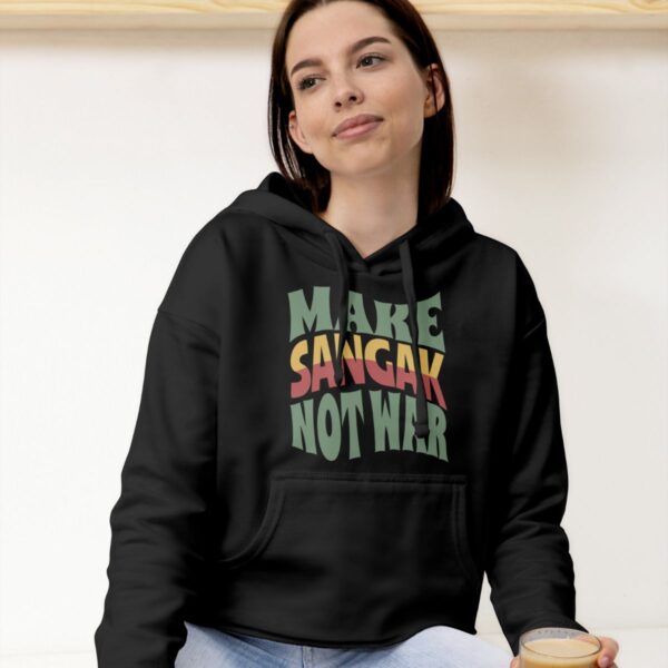 Make Sangak Not War | Persian Pebble Bread Hoodie