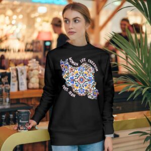 Woman Life Freedom Movement | Persian Tiles Red Sweatshirt