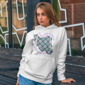 Woman Life Freedom Protest | Flowers Violet Hoodie